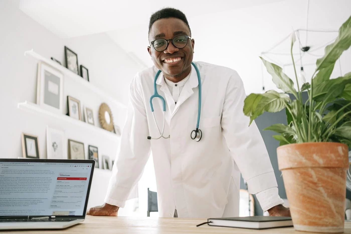 Portrait of a smiling male doctor